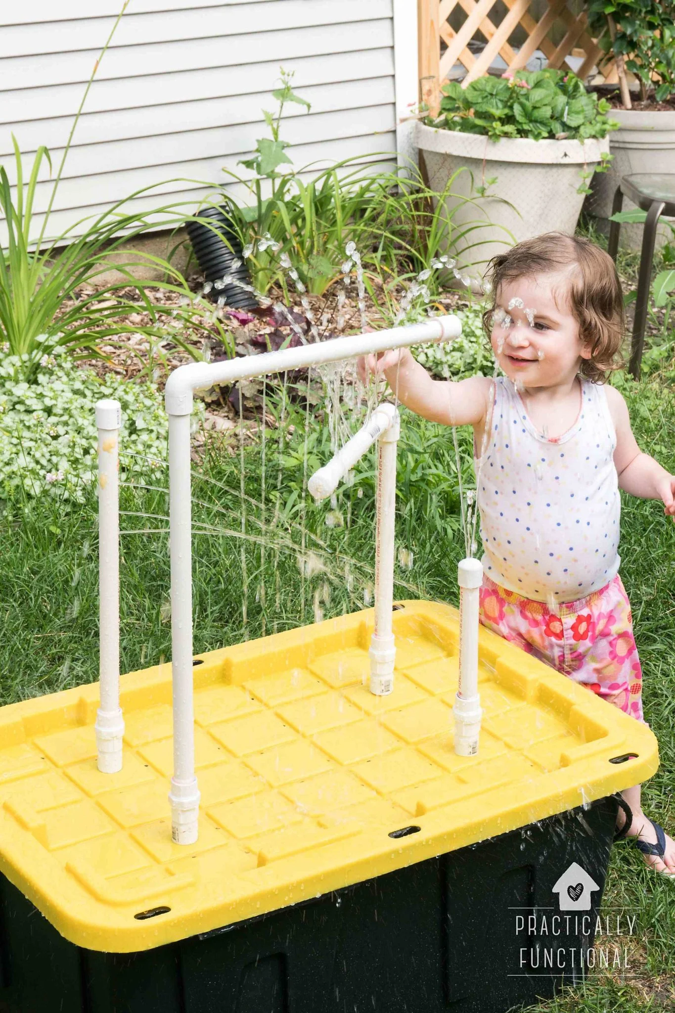 DIY Water Table With Fountains And Sprayers