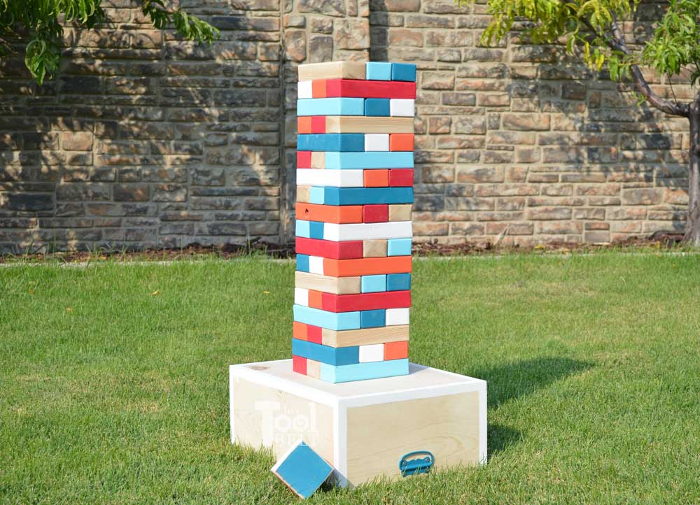 DIY Backyard Giant Jenga Game