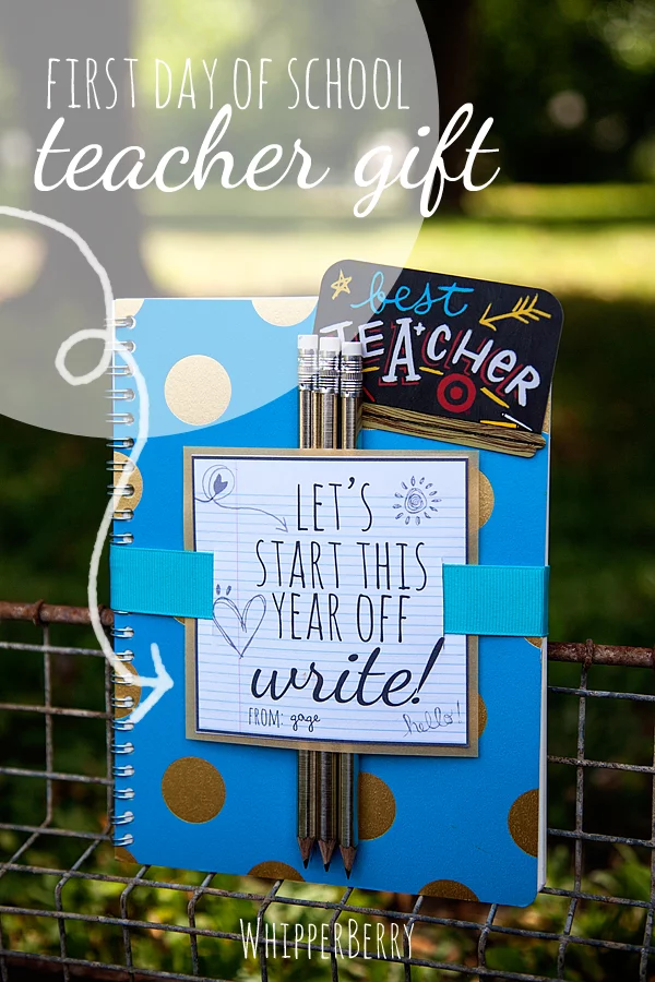 Start the Year off “WRITE” First Day of School Teacher Gift