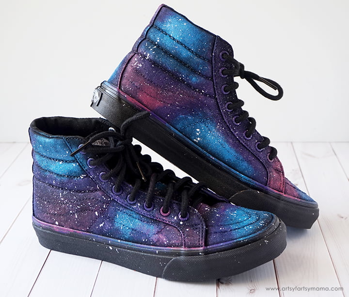 DIY Galaxy Shoes