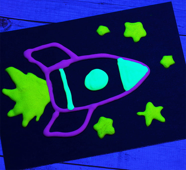 Homemade Glow In The Dark Puffy Paint