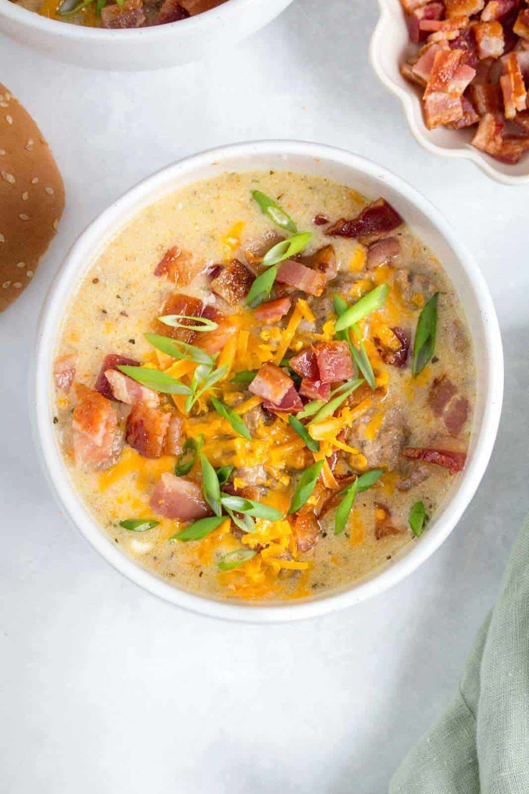 Instant Pot Cheeseburger Soup