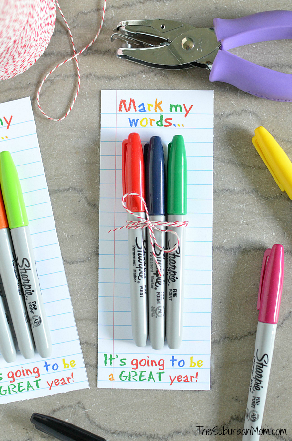 Sharpie Teachers Gift Printable