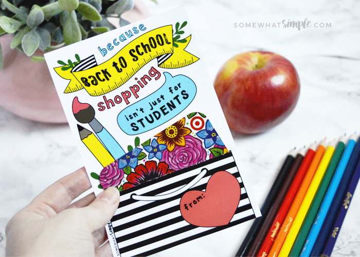 Teacher Gift Card Printable