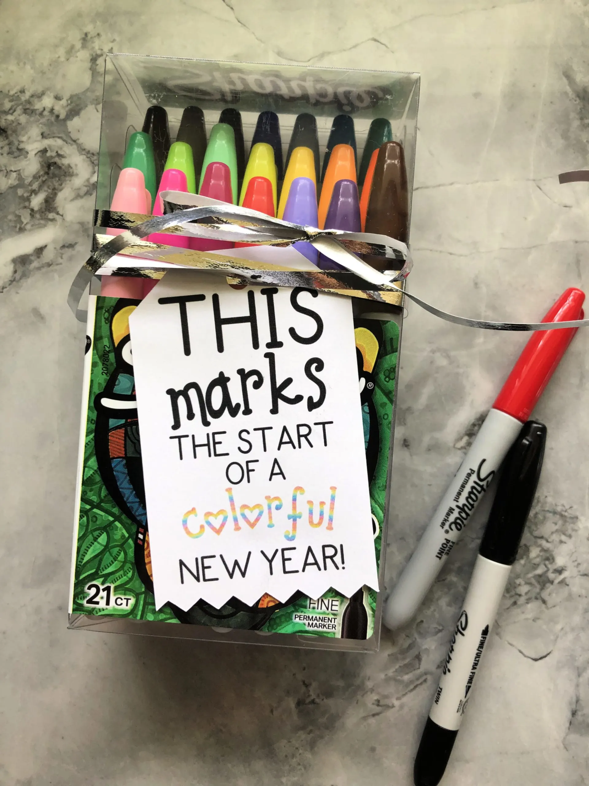 Back To School “Colorful New Year” Printable Gift Tag