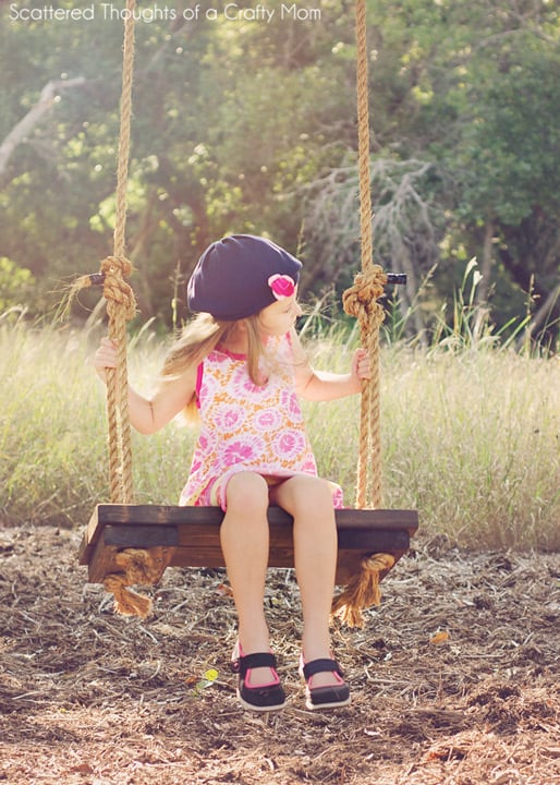 How To Make A Rustic Rope And Wood Tree Swing