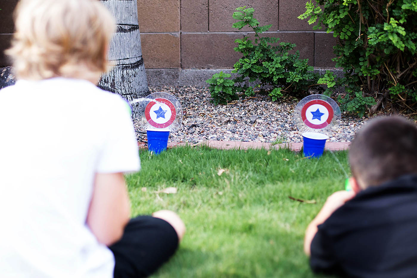 Water Gun Targets for DIY Backyard Party Games