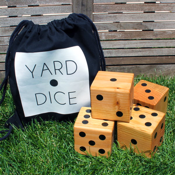 DIY Wooden Yard Dice