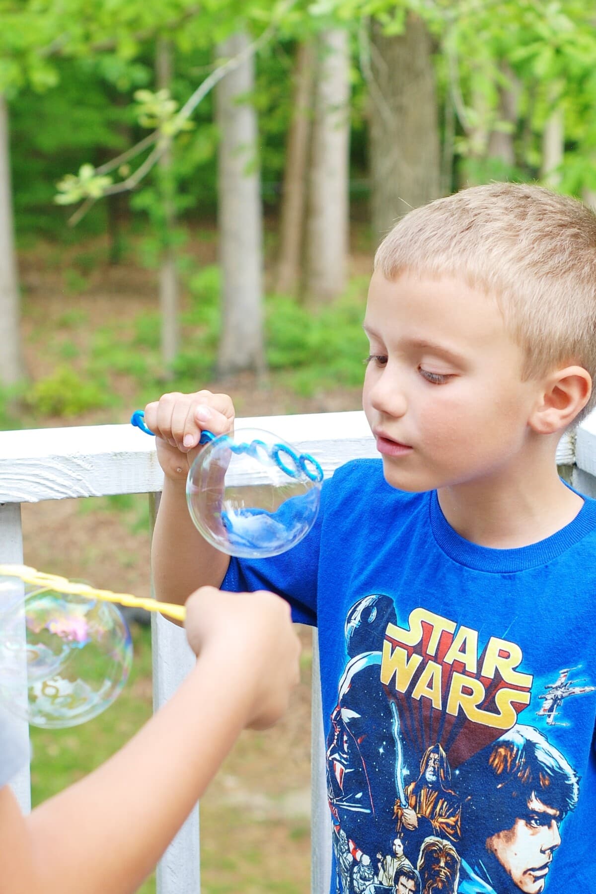 DIY Backyard Bubble Station