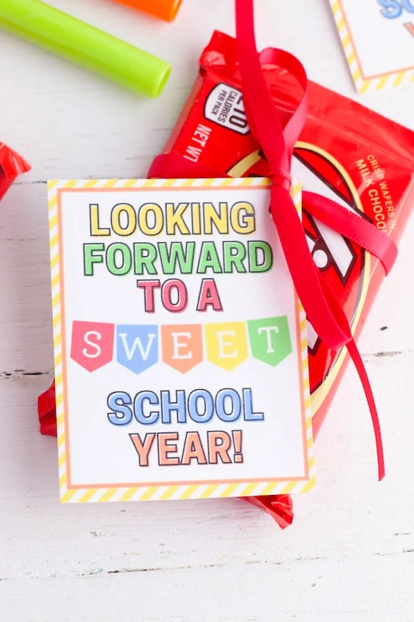 Easy Cookie or Candy Teacher Gifts