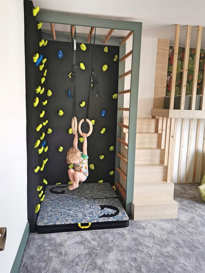 DIY Kid's Room Climbing Wall