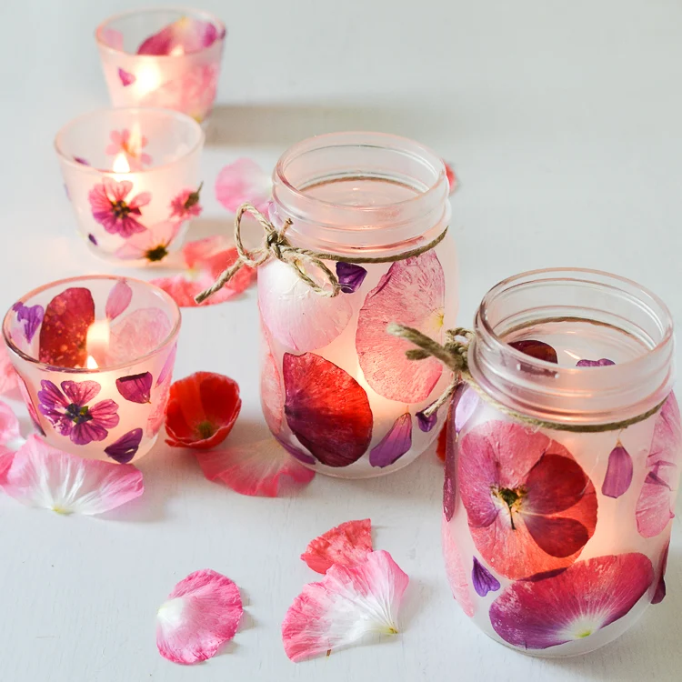 Flower Petal Candle Holders