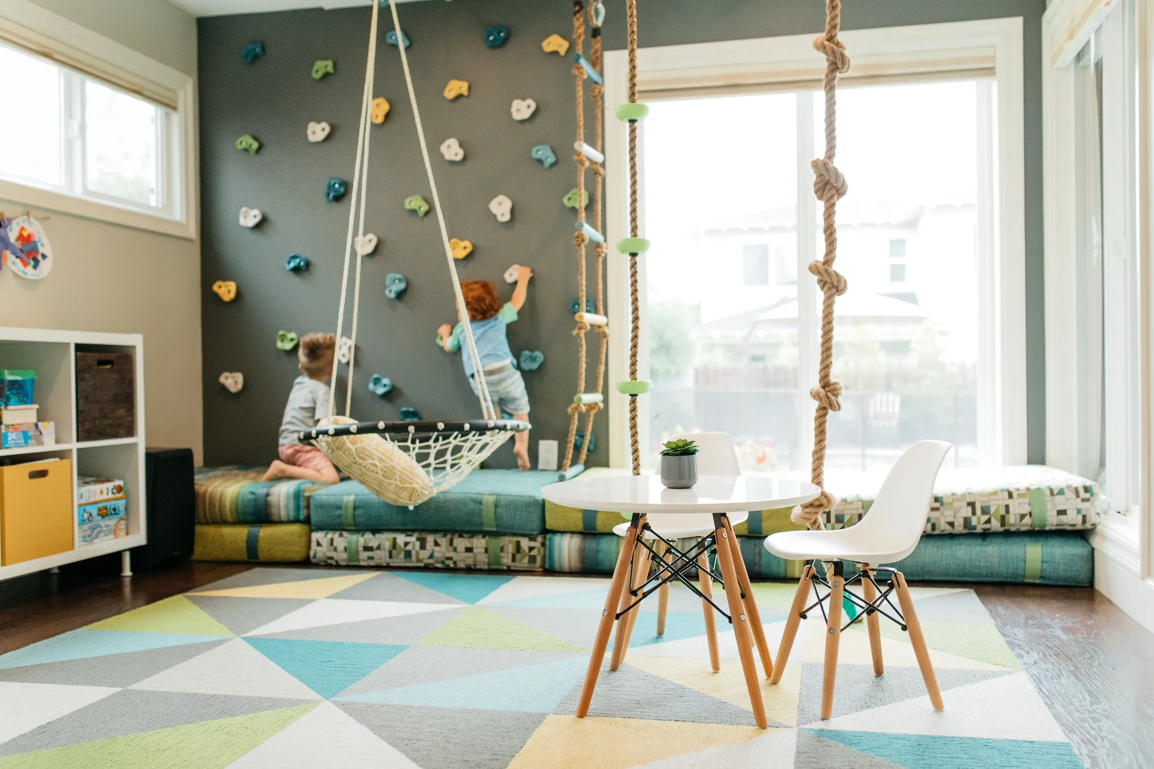 Playroom with Climbing Wall