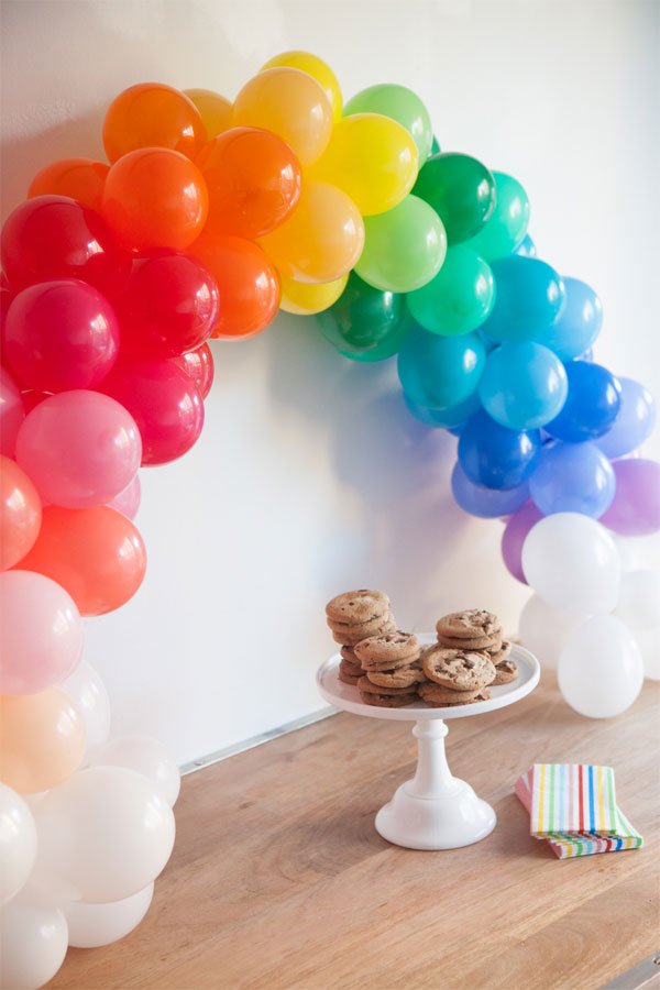 Rainbow Balloon Arch