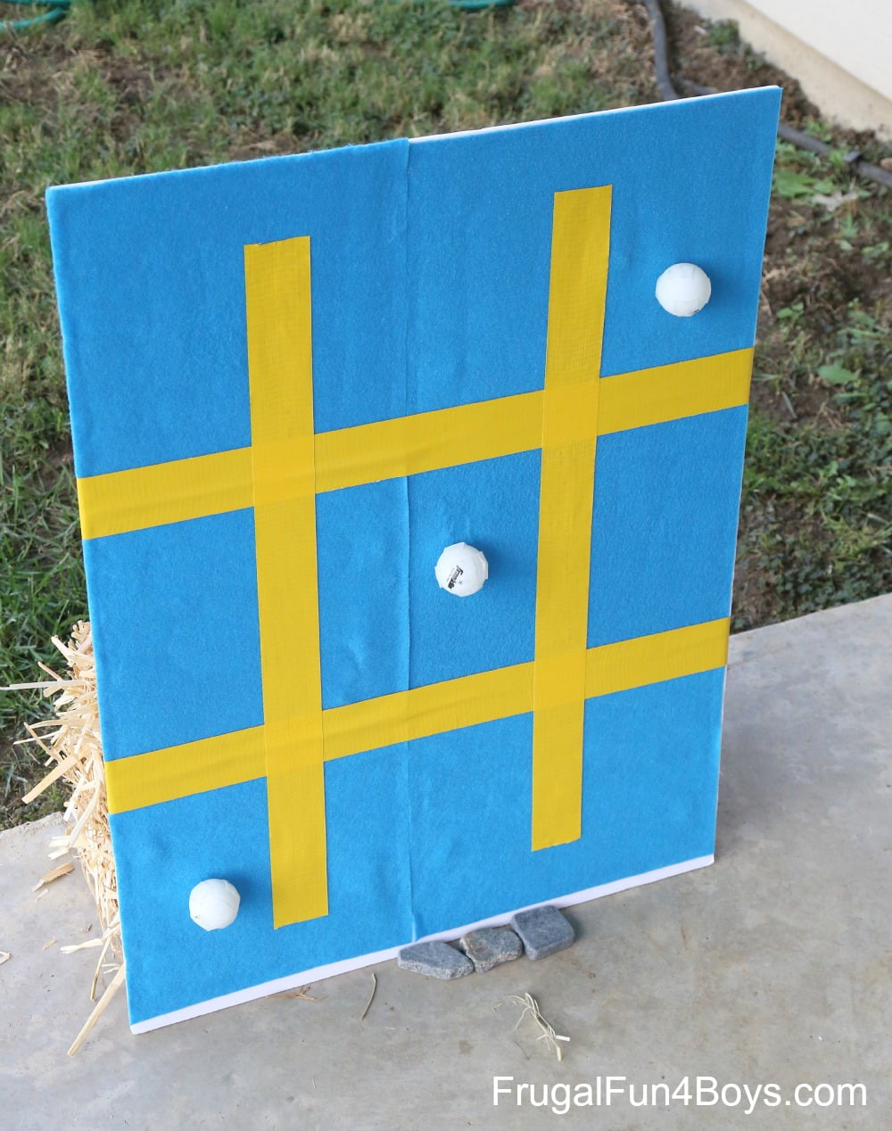 DIY Ping Pong Tic Tac Toe Game