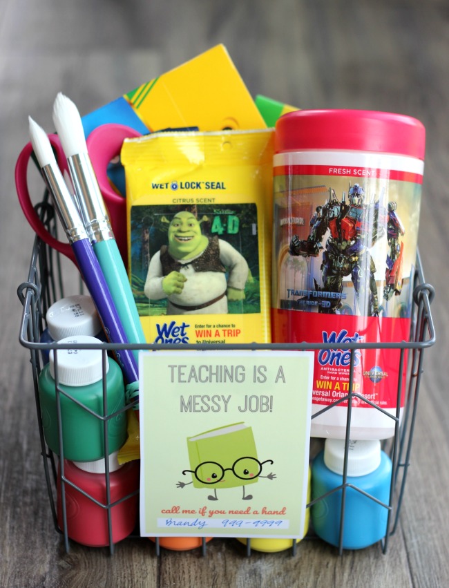 Teaching is a Messy Job Back to School Gift Basket