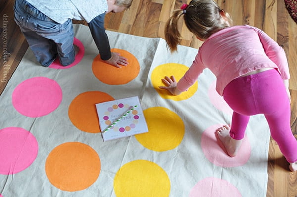 DIY Twister Mat and Game