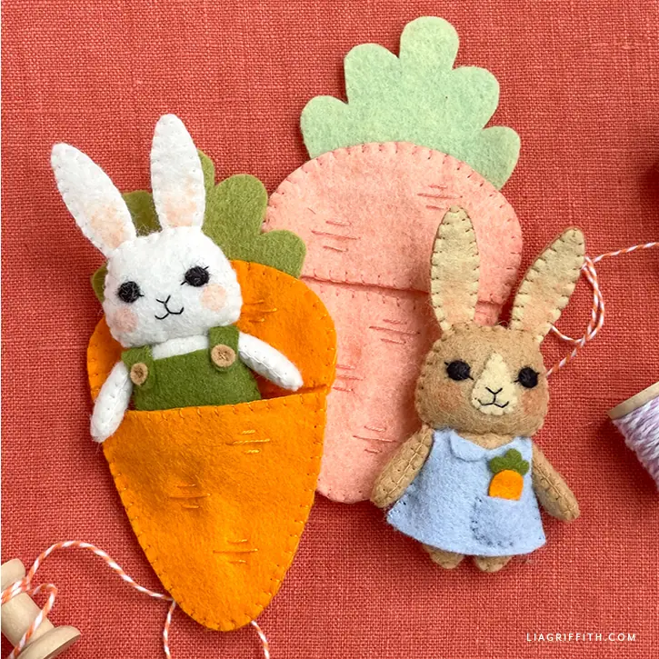 Felt Bunny Pocket Pals