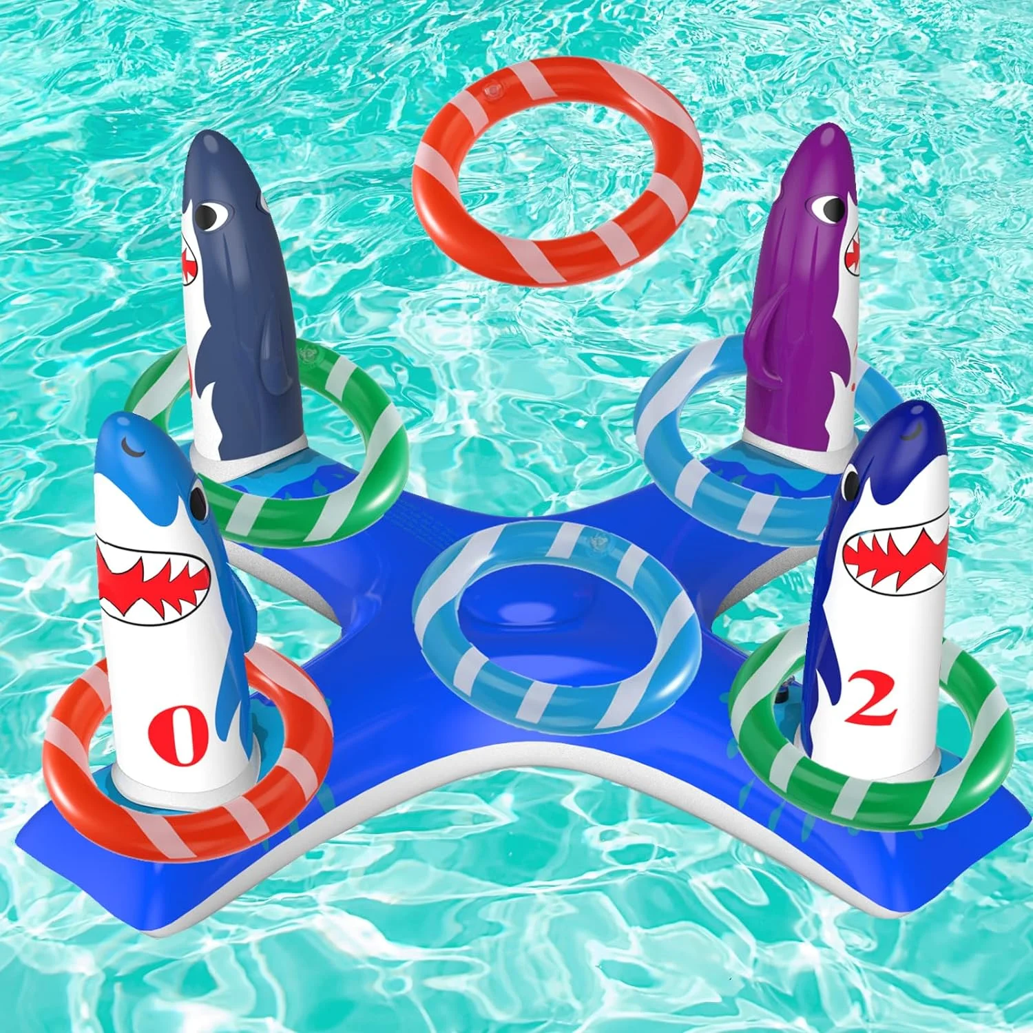 Inflatable Pool Ring Toss Game