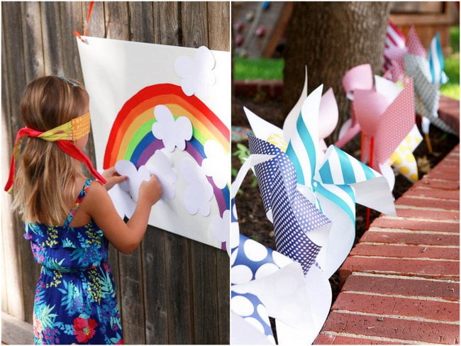 Pin the Cloud on the Rainbow Game