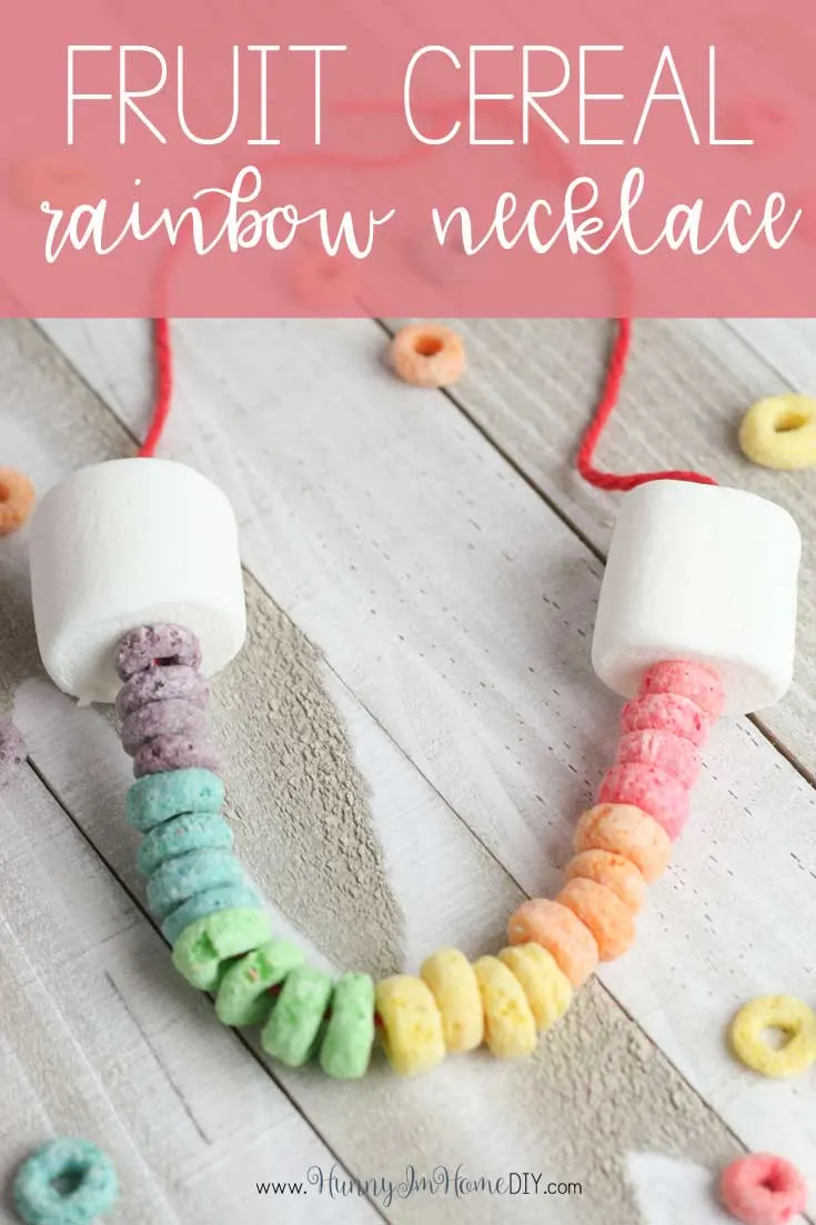 Simple Fruit Cereal Rainbow Craft for Kids