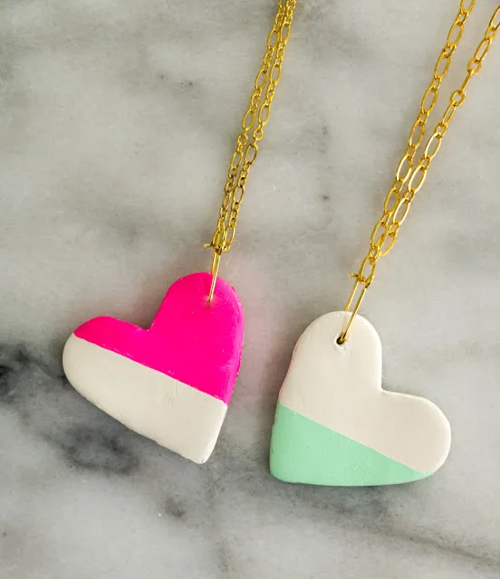 BFF Heart Necklaces