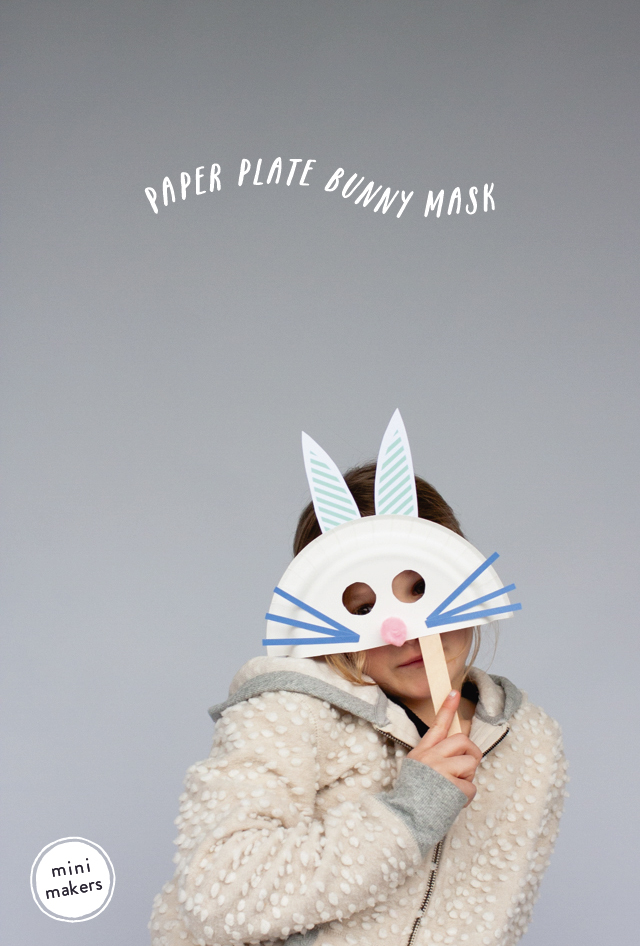 Paper Plate Bunny Masks