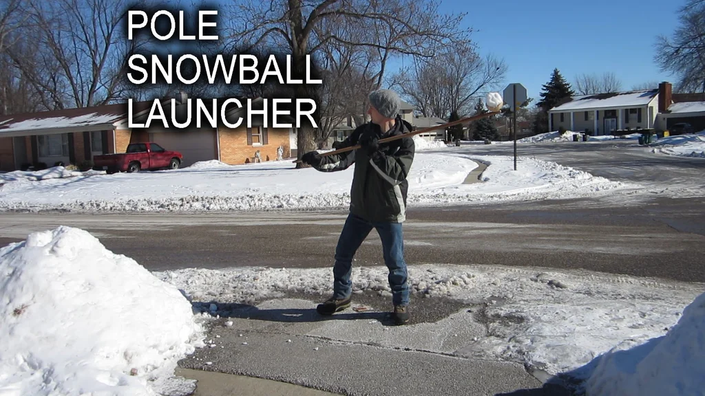 DIY Pole Snowball Launcher