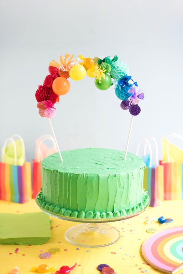 DIY Rainbow Cake Topper