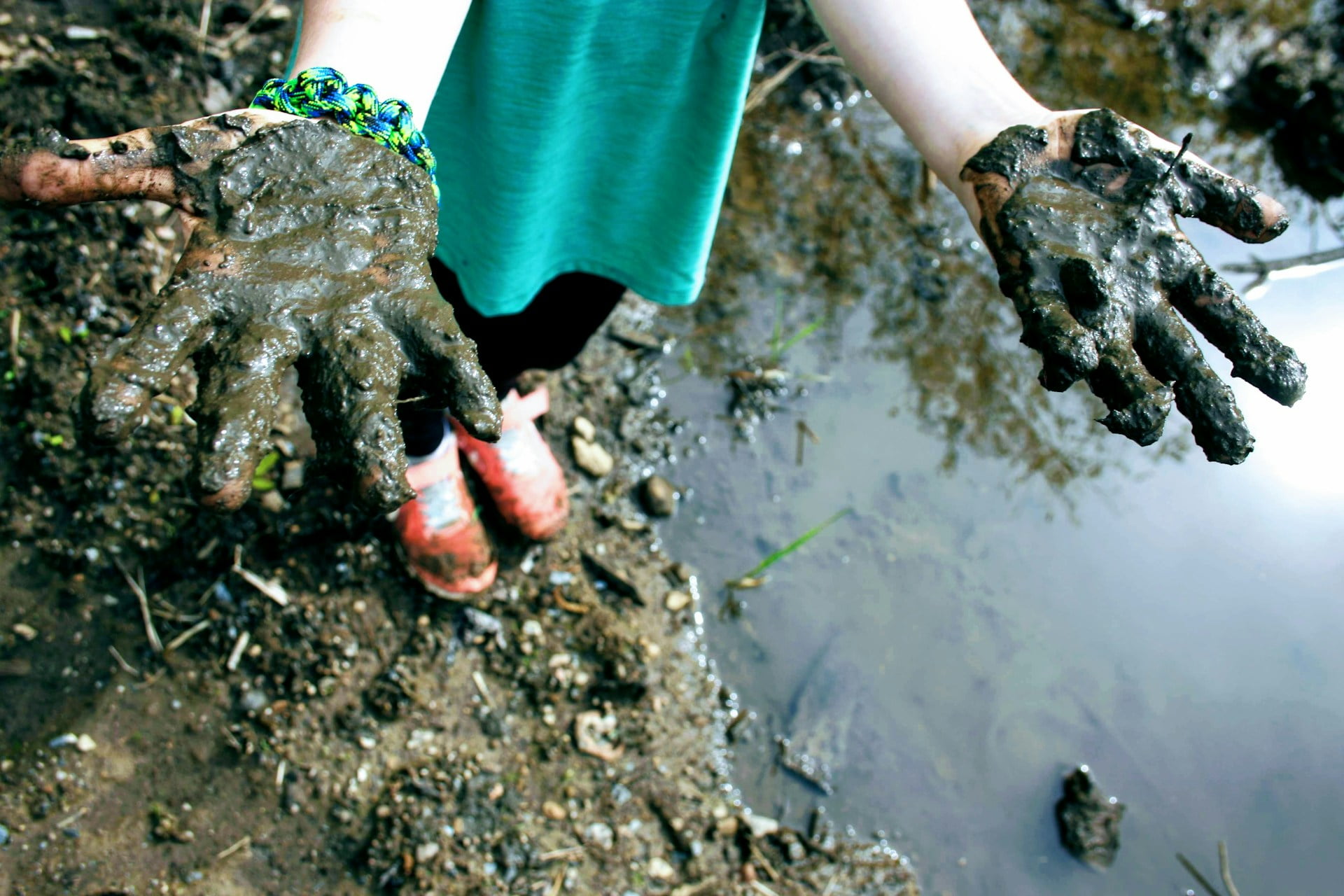 Have a Mud Fight with Some Friends