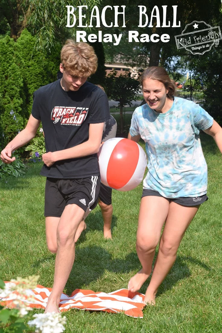 Beach Ball Relay Race