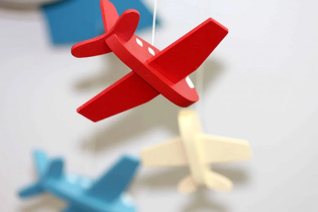 Wooden airplane toys for toddlers and preschoolers