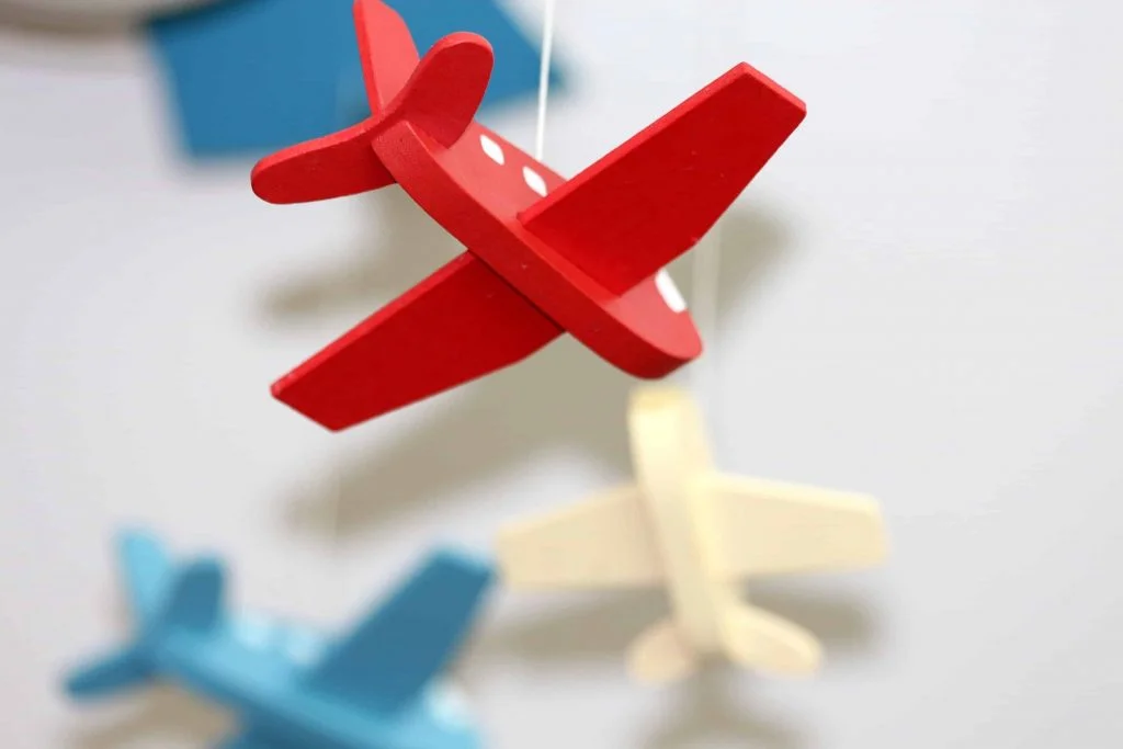 Wooden airplane toys for toddlers and preschoolers