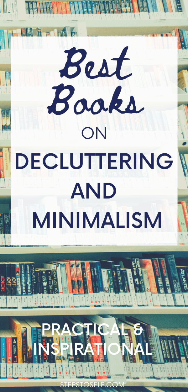 Best books on decluttering pin image