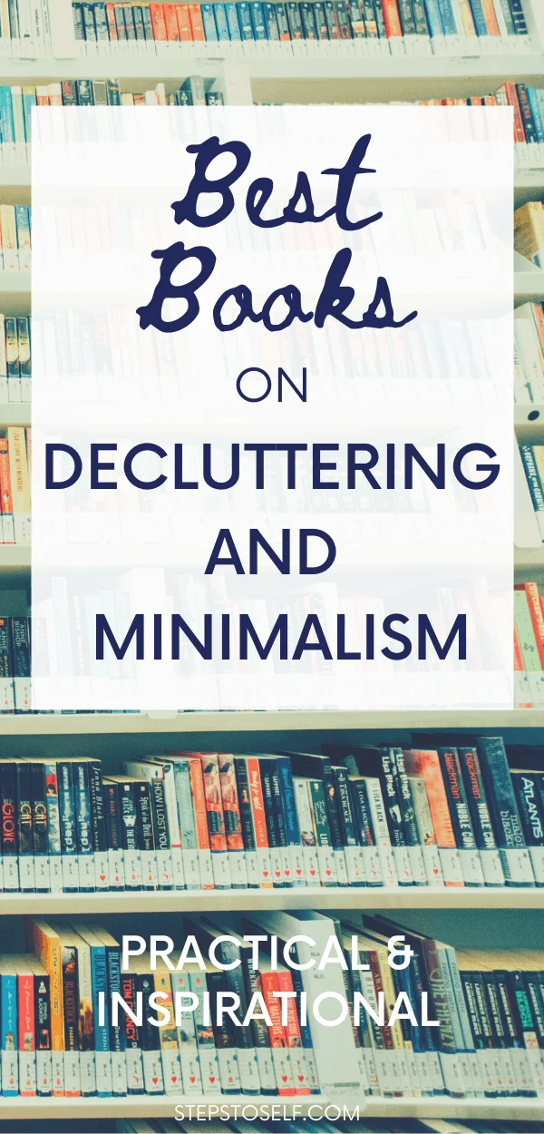 Best books on decluttering pin image