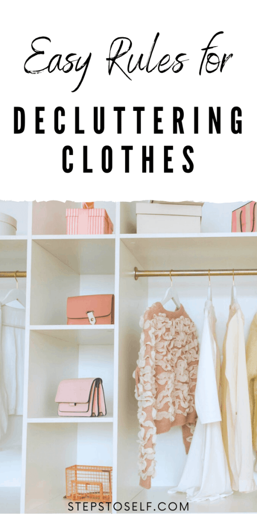 Easy rules for decluttering clothes
