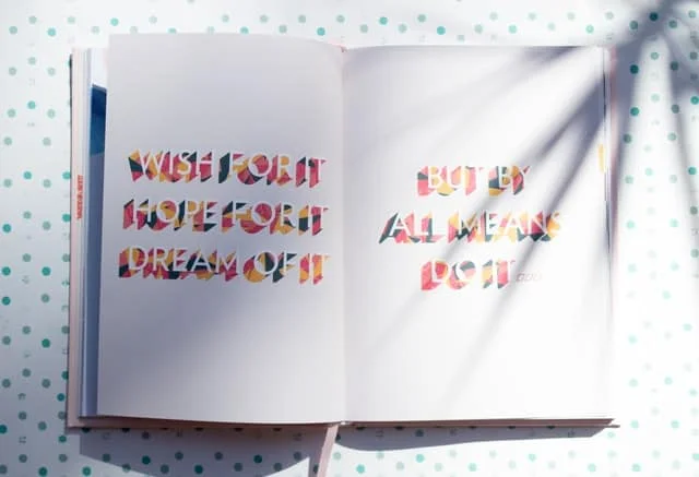 goals on a book