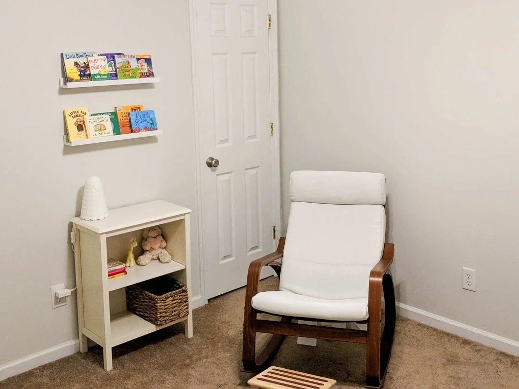 nursery shelves