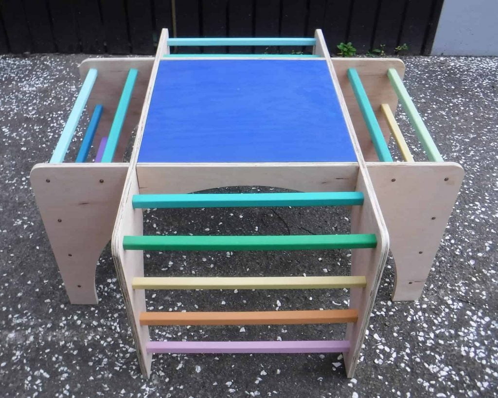 Wooden indoor climbing toy for toddlers