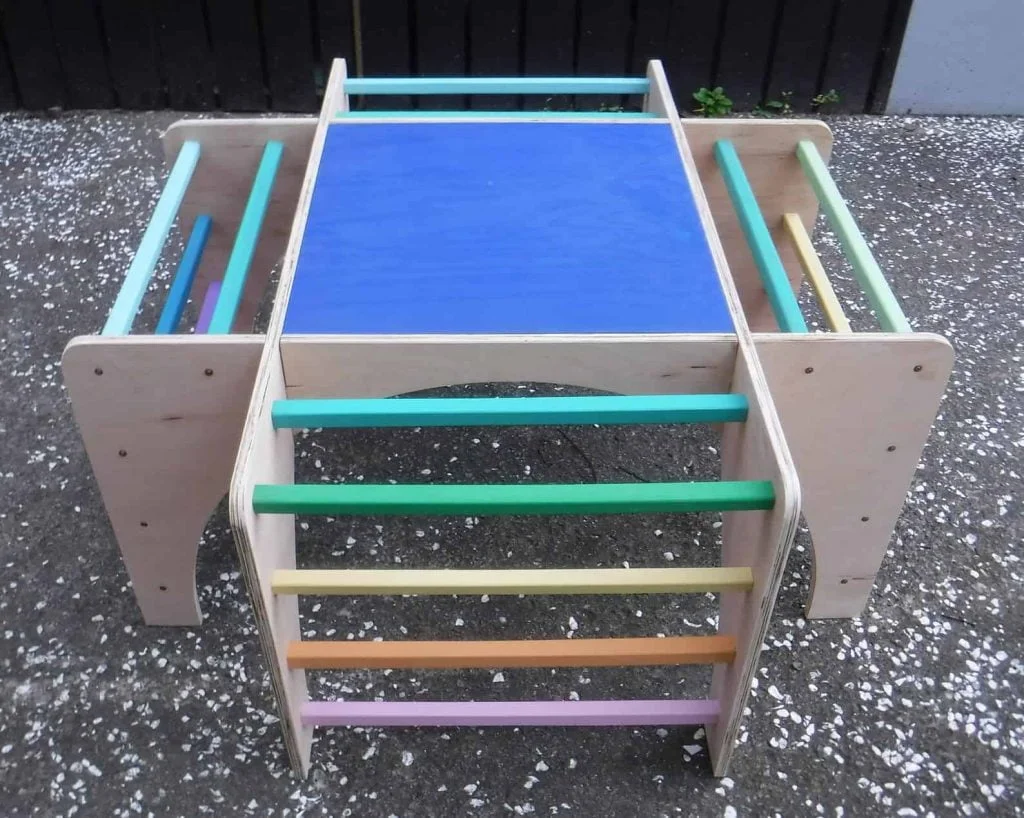 Wooden indoor climbing toy for toddlers