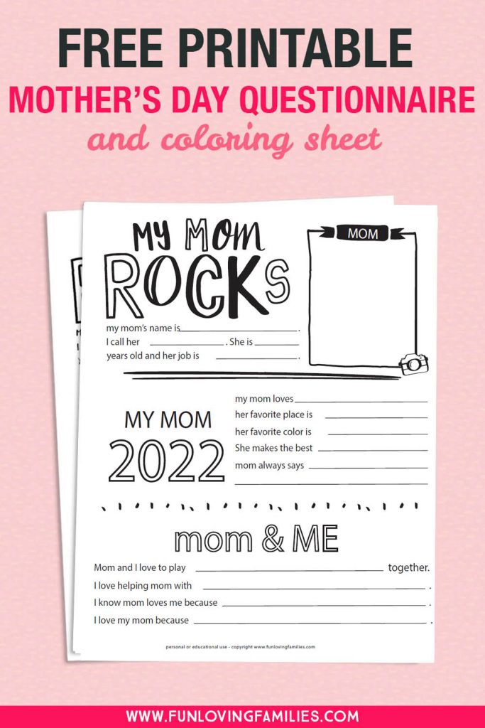 mothers day fill-in-the-blank sheet for kids 2022 image